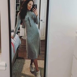 Grey Midi Dress